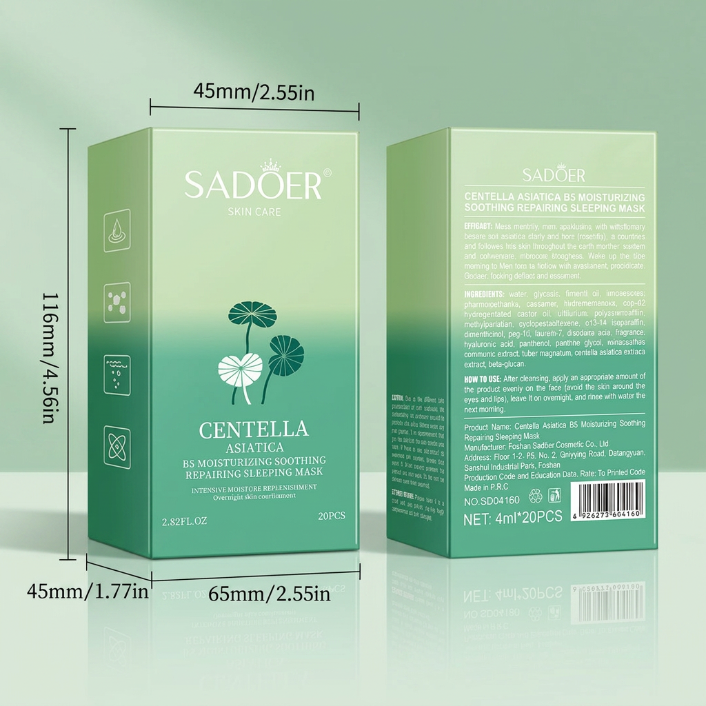 20-pc. Single-use Centella Asiatica Night Mask