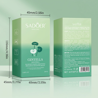 20-pc. Single-use Centella Asiatica Night Mask