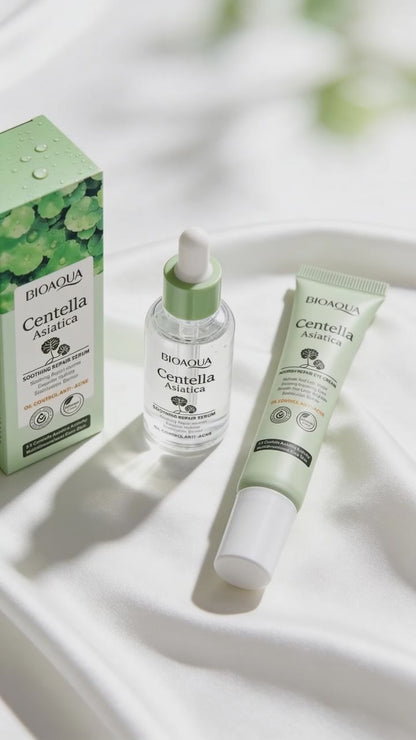 Hautpflegeset Feuchtigkeitsspendendes Gesichtsserum Anti-Augenringe-Augencreme